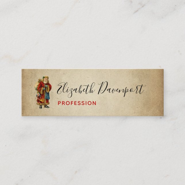 Weihnachten Mini Visitenkarte (Vorderseite)