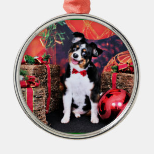 Weihnachten - Miniaustralier - Jack Ornament Aus Metall