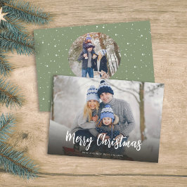 Weihnachten Minimal Green Dot Einfach Festlich 2 F