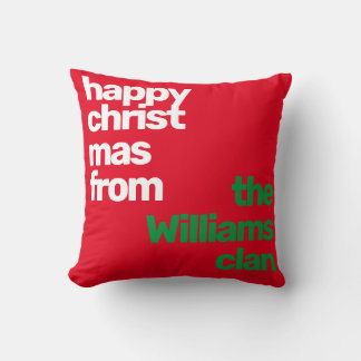 Weihnachten minimalistisch modernes Party rot grün Kissen