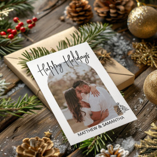Weihnachten Minimalistisches Foto Personalisiert Karte