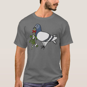 Weihnachten Mistletoe Fred the Taube T-Shirt