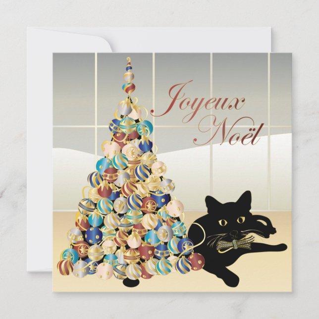 Weihnachten mit Bella French Card/Einladung Einladung (Vorderseite)