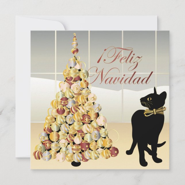 Weihnachten mit Bella Spanish Card/Einladung Einladung (Vorderseite)