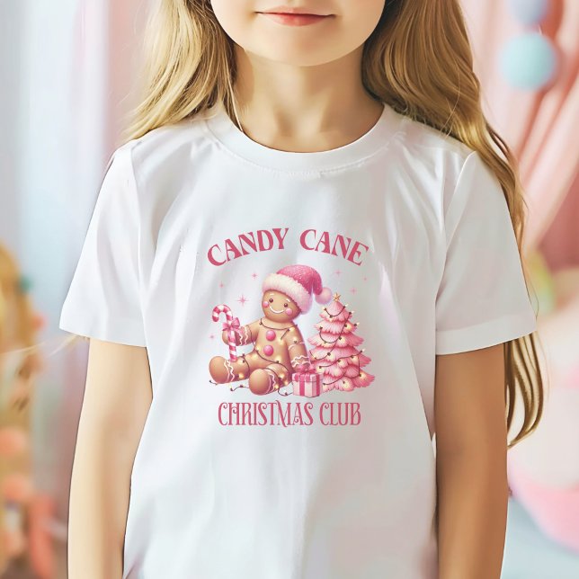 Weihnachten mit Candy Cane T-Shirt (Girls Christmas tshirt Candy Cane Club)