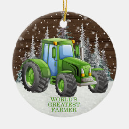 Weihnachten mit dem größten Bauer der Welt Keramik Ornament