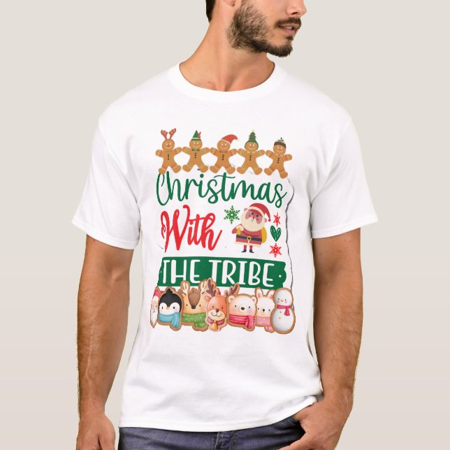 Weihnachten mit dem Stamm T-Shirt (Vorderseite)