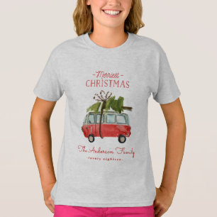 Weihnachten mit dem...Vintager Wasserfarbvan T-Shirt