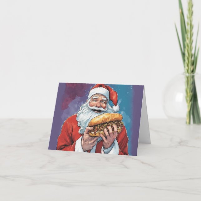 Weihnachten mit dem Weihnachtsmann essen Cheeseste (Vorderseite)