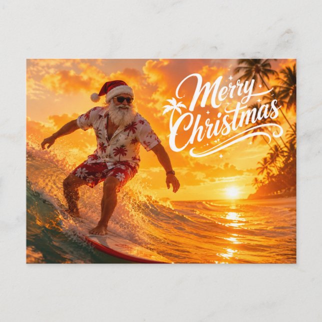 Weihnachten mit dem Weihnachtsmann surfen (Vorderseite)