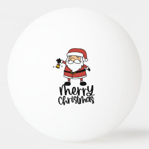 Weihnachten mit dem Weihnachtsmann Tischtennisball