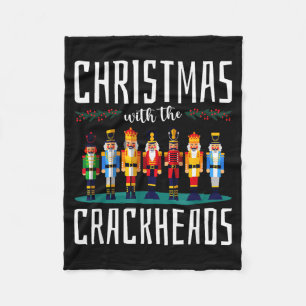 Weihnachten mit den Crackheads Lustige Familie Häs Fleecedecke