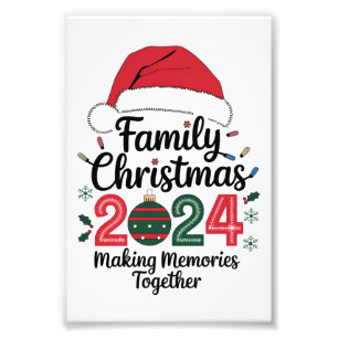 Weihnachten mit der Familie 2024 Gemeinsam Erinner Fotodruck
