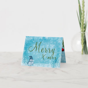 Weihnachten mit der Familie Karte