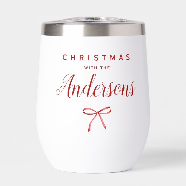 Weihnachten mit der Familie - rotes Band (Vorderseite)