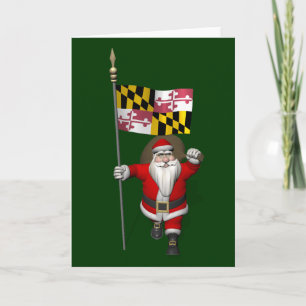 Weihnachten mit der Flagge von Maryland