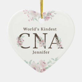 Weihnachten mit der freundlichsten CNA Blumengesta Keramik Ornament
