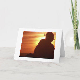 WEIHNACHTEN MIT DER SILHOUETTE DES GELIEBTEN