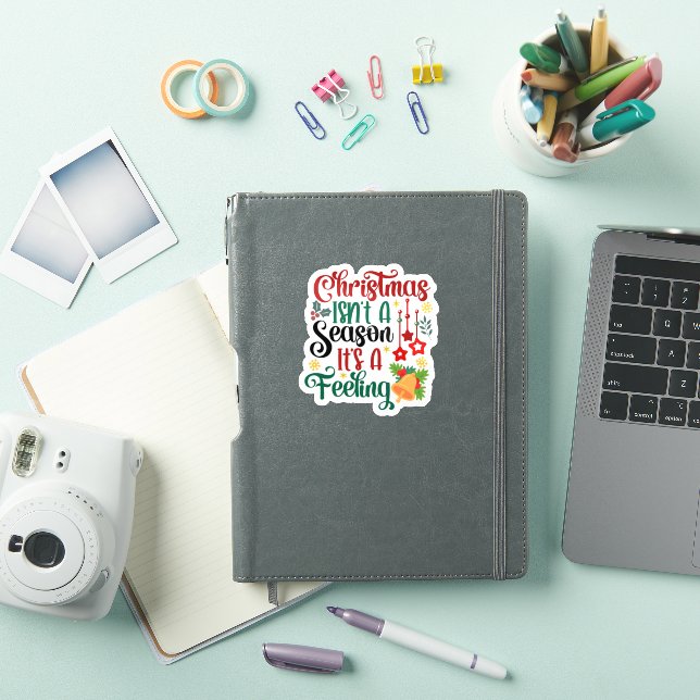 Weihnachten mit festem Aufkleber genießen (iPad Hülle)