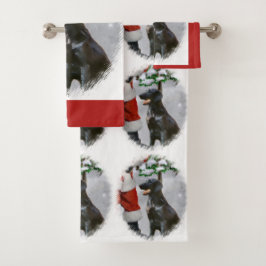 Weihnachten mit Flachbildschirm Badhandtuch Set