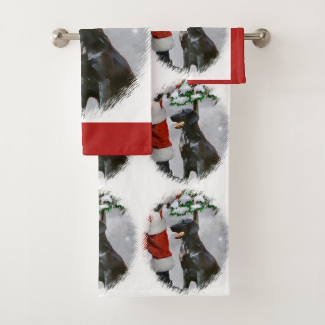 Weihnachten mit Flachbildschirm Badhandtuch Set (Insitu)