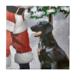 Weihnachten mit Flachbildschirm Fliese