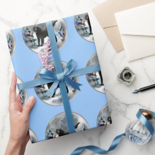 Weihnachten mit Flachbildschirm Geschenkpapier