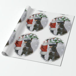 Weihnachten mit Flachbildschirm Geschenkpapier