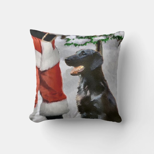 Weihnachten mit Flachbildschirm Kissen (Vorderseite)