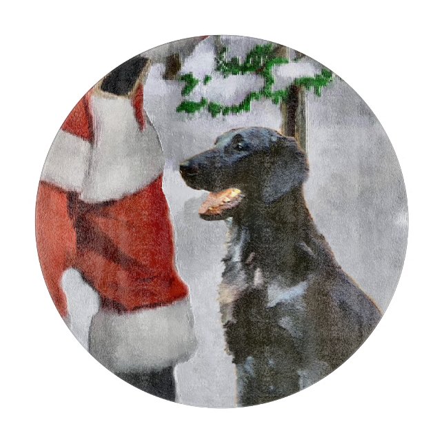 Weihnachten mit Flachbildschirm Schneidebrett (Vorderseite)