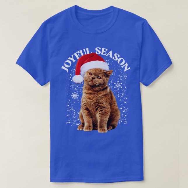 Weihnachten mit Freude T-Shirt (Design vorne)