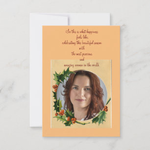 Weihnachten mit Freundin feiern Karte
