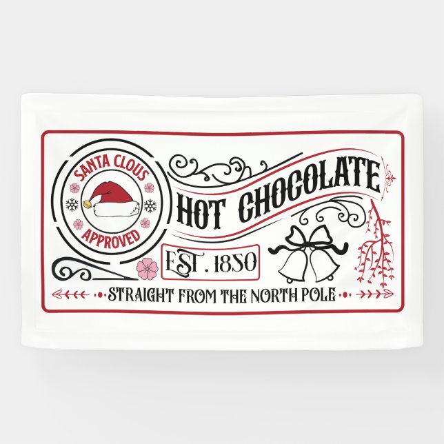 Weihnachten mit heißer Schokolade Banner (Horizontal)