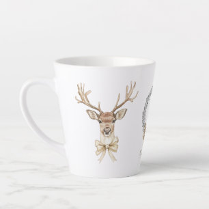 Weihnachten mit Hirsch und Schleife Milchtasse