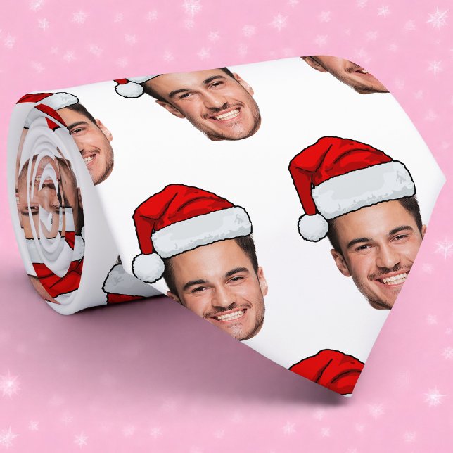 Weihnachten mit individuellem Gesichtsfoto und Wei Krawatte (Von Creator hochgeladen)