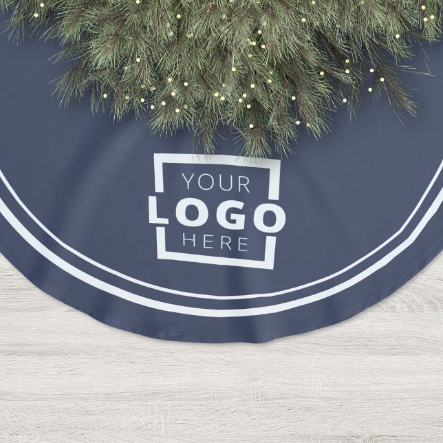 Weihnachten mit kundenspezifischen Firmenlogos Polyester Weihnachtsbaumdecke (Von Creator hochgeladen)