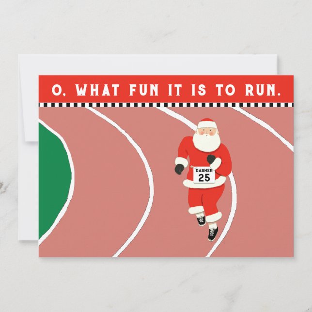 Weihnachten mit Lauf-Thema (Vorderseite)