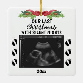 Weihnachten mit lauschigen Nächten Ultrasound Foto Keramikornament
