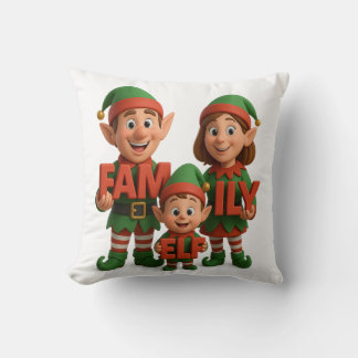 Weihnachten mit Liebe - Elf-Familienedition Kissen