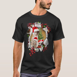 Weihnachten mit Liebhabern von Haustieren feiern T-Shirt
