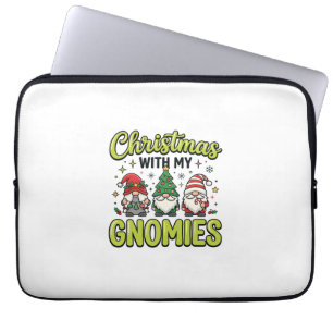 Weihnachten mit meinem Gnom-Design Laptopschutzhülle