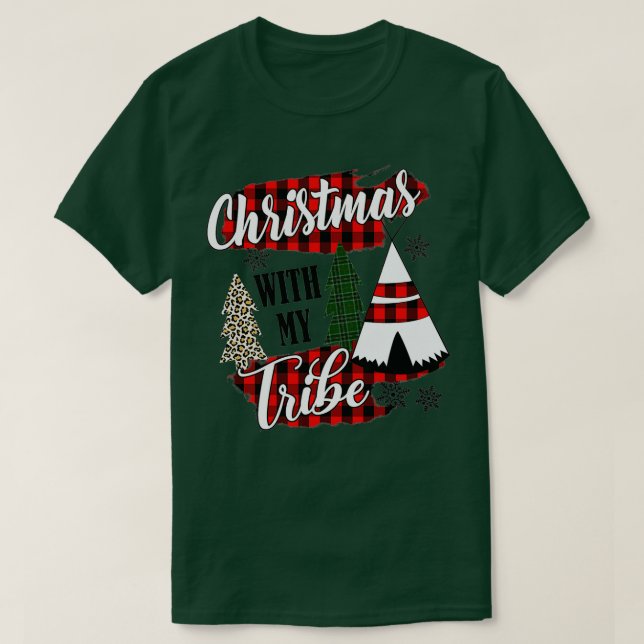 Weihnachten mit meinem Stammesleopard T-Shirt (Design vorne)