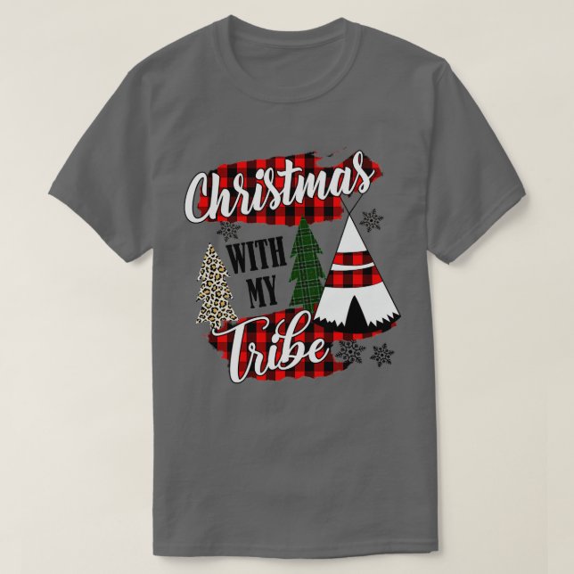 Weihnachten mit meinem Stammesleopard T-Shirt (Design vorne)