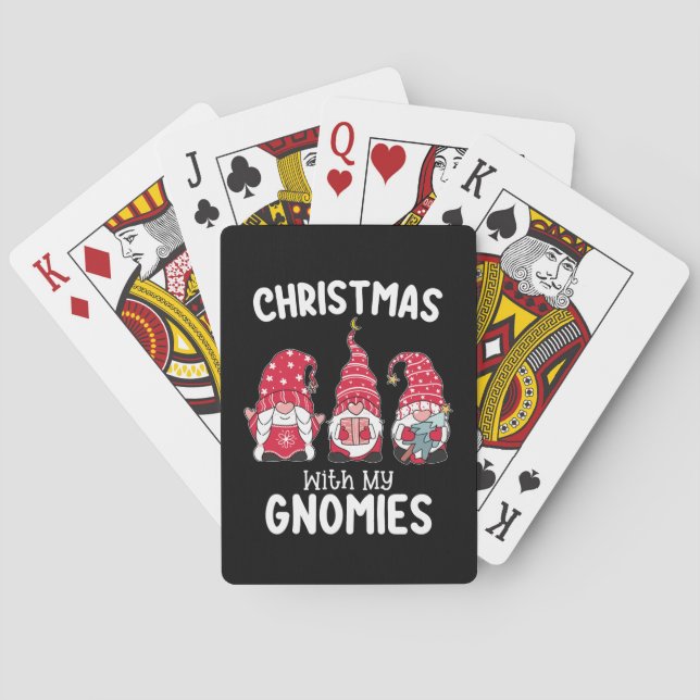 Weihnachten mit meinen Gnomen Holiday Gnome Spielkarten (Rückseite)