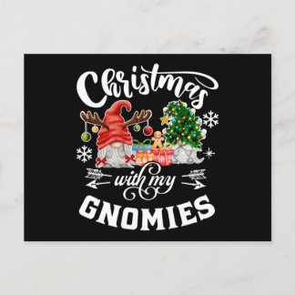Weihnachten mit meinen Gnomen Weihnachtsbrunnen Postkarte