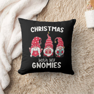 Weihnachten mit meinen Gnomies-Feiertags-Gnom Kissen