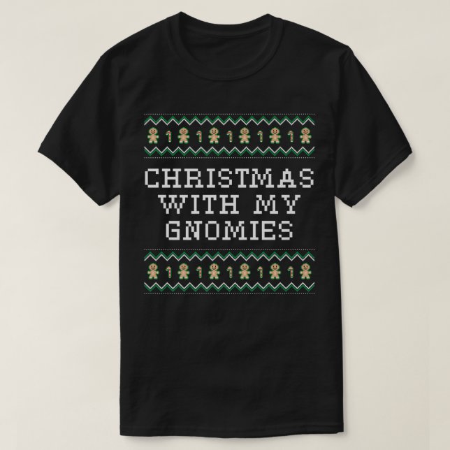Weihnachten mit meinen Gnomies Weihnachten Weihnac T-Shirt (Design vorne)