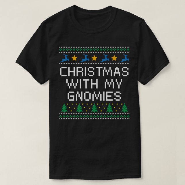 Weihnachten mit meinen Gnomies Weihnachten Weihnac T-Shirt (Design vorne)