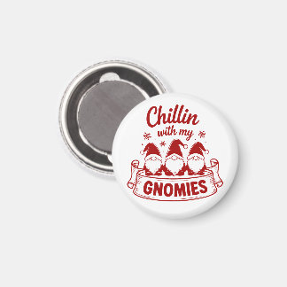 Weihnachten mit meinen Gnomies - Weihnachtszeit Magnet