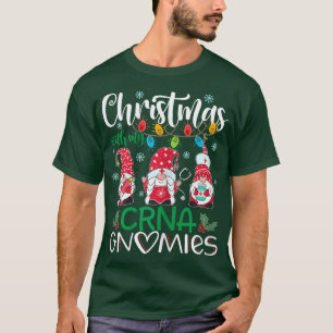Weihnachten mit meiner CRNA Gnomies Nurse Stetho T-Shirt